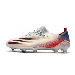 fodboldstøvler adidas X Ghosted.1 FG Showpiece - Sølv Sort Rød_2.jpg